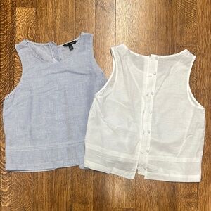 Two (2) Linen Banana Republic Sleeveless Tops